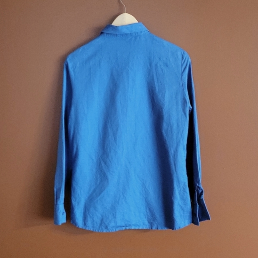 Kasper Linen/cotton button down shirt size 6 - Picture 4 of 9